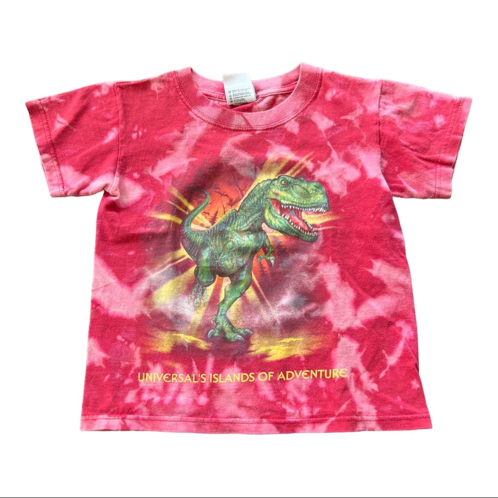 Kids repurposed bleached tee Universal Island of adventure